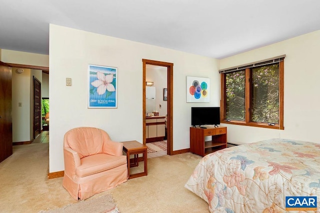 98 Pedlars Pt, Roseland, VA 22967 - carpeted bedroom with multiple windows, a baseboard heating unit, baseboards, and ensuite bathroom