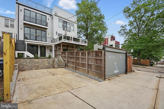 3802 T St NW, Washington, DC 20007 - rear view of house with stairway