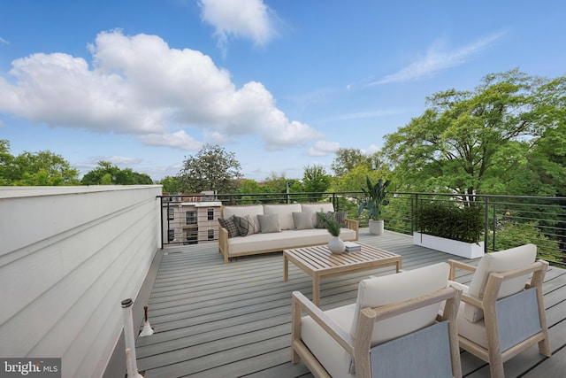 3802 T St NW, Washington, DC 20007 - wooden deck with outdoor lounge area