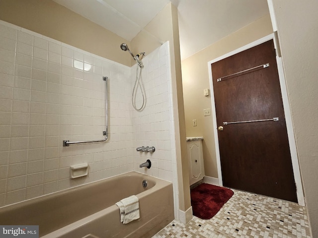 26 Kingston Way, Southampton, NJ 08088 - full bath with shower / bath combination, tile patterned floors, and vanity