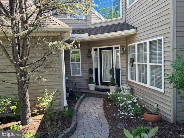 55 Foxcroft Ln, Phoenixville, PA 19460 - entrance to property with roof with shingles