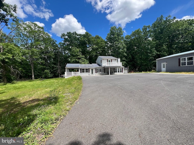 1037 Raven Rocks Rd, Springfield, WV 26763 - view of front of property with asphalt driveway