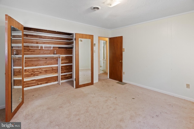 52 Golden Maple Ln, Maurertown, VA 22644 - unfurnished bedroom with crown molding, carpet floors, and a textured ceiling