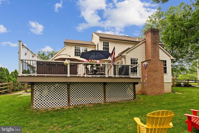 201 Forge Rd, Collegeville, PA 19426 - back of house featuring a deck and a chimney