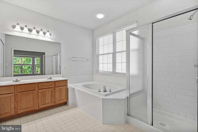 1903 Scottish Isle Ct, Abingdon, MD 21009 - full bathroom with a shower stall, tile patterned floors, and plenty of natural light