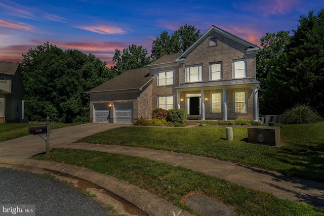 1903 Scottish Isle Ct, Abingdon, MD 21009 - view of front of property featuring brick siding, driveway, a garage, and a porch