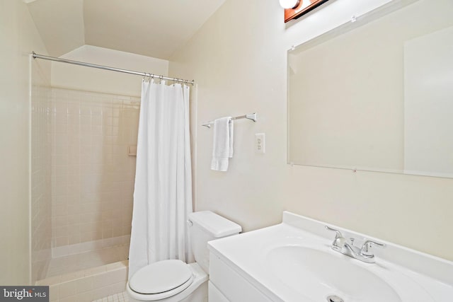 408 Maravista Ct, Silver Spring, MD 20905 - full bath with toilet, vanity, and tiled shower