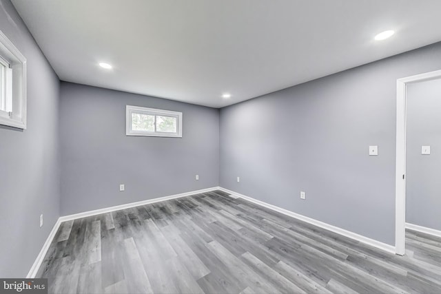 2500 Gehb Ave, Baltimore, MD 21227 - empty room featuring wood finished floors, baseboards, and recessed lighting