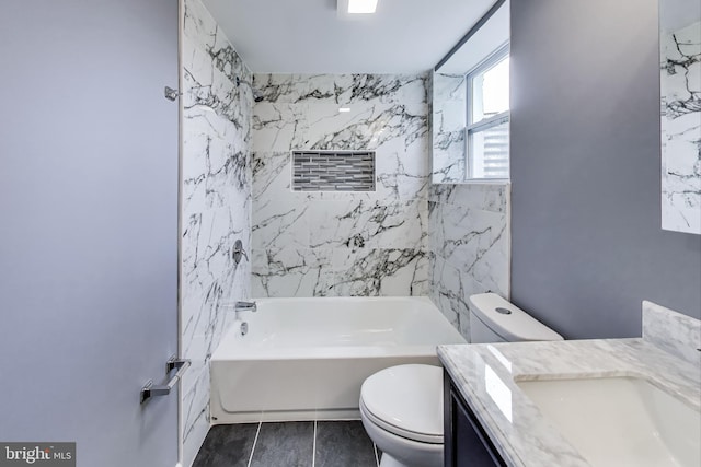 2500 Gehb Ave, Baltimore, MD 21227 - full bath featuring toilet, vanity, and washtub / shower combination