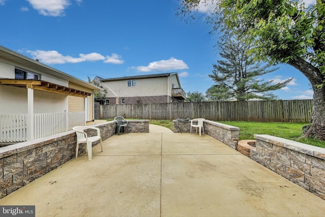 2500 Gehb Ave, Baltimore, MD 21227 - fenced backyard with a patio area