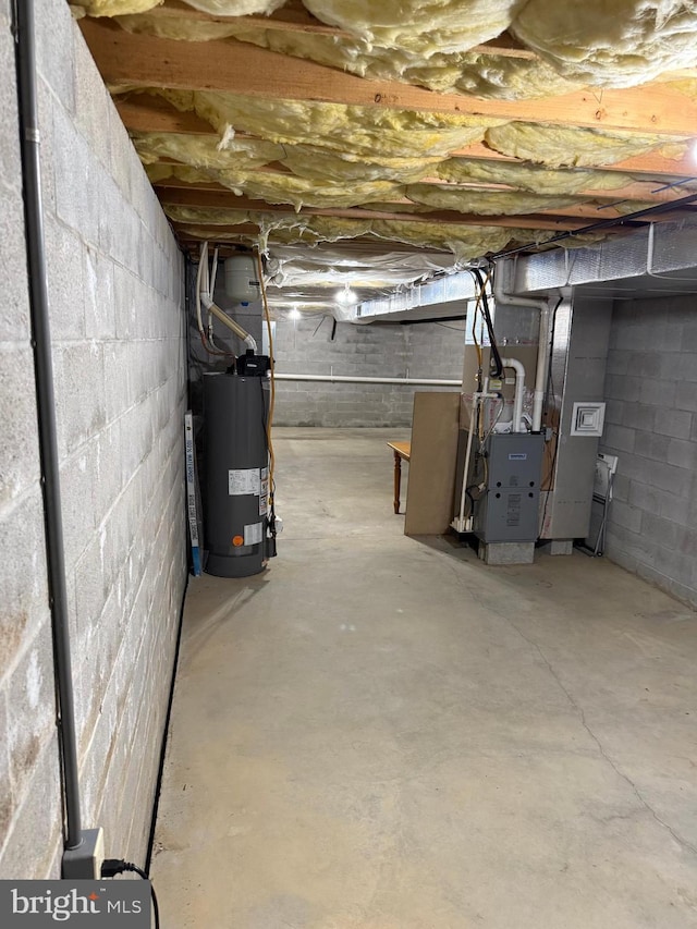 3948 Laurel Run, Columbia, PA 17512 - unfinished basement with water heater and heating unit