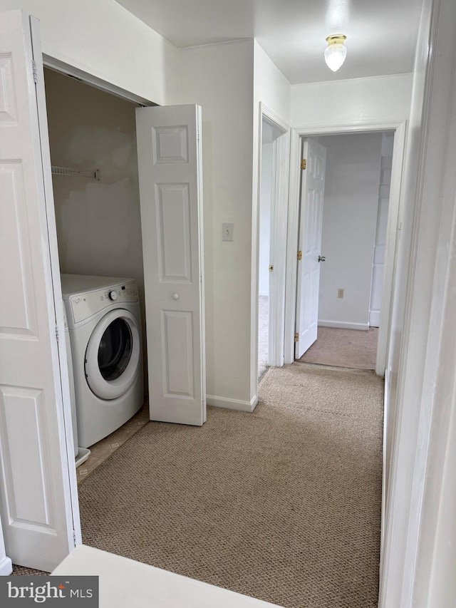 3948 Laurel Run, Columbia, PA 17512 - washroom featuring washer / clothes dryer, carpet flooring, and baseboards