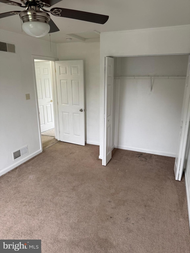 3948 Laurel Run, Columbia, PA 17512 - unfurnished bedroom featuring carpet floors, a closet, ceiling fan, and baseboards