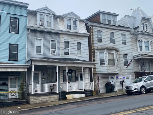 1222 Centre St, Ashland, PA 17921 - multi unit property with a porch and cooling unit