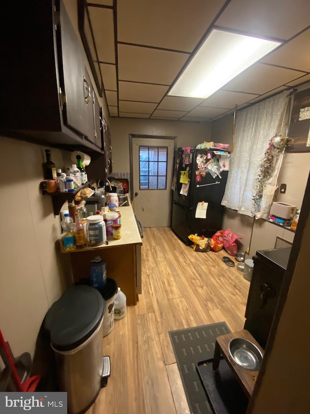 1222 Centre St, Ashland, PA 17921 - office with light wood-type flooring, a drop ceiling, and a sink