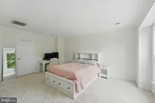 19885 Naples Lakes Ter, Ashburn, VA 20147 - bedroom with light carpet and ornamental molding