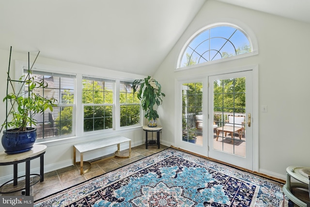 19885 Naples Lakes Ter, Ashburn, VA 20147 - sunroom with plenty of natural light and vaulted ceiling
