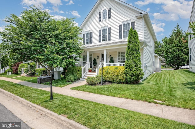 4784 Wermuth Way, Woodbridge, VA 22192 - view of front of house with a porch and a front yard