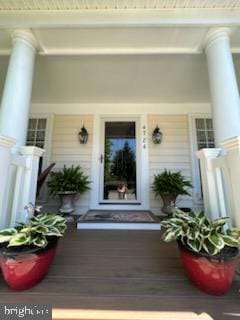 4784 Wermuth Way, Woodbridge, VA 22192 - view of exterior entry with a porch