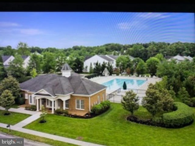 4784 Wermuth Way, Woodbridge, VA 22192 - aerial view of a pool