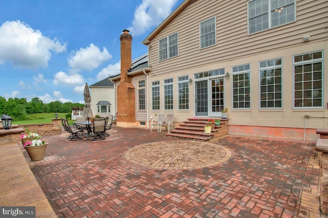 927 Brick Manor Cir, Silver Spring, MD 20905 - view of patio / terrace with entry steps and outdoor dining space