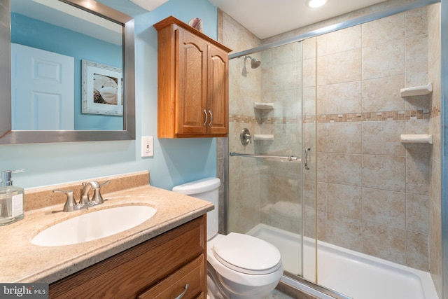 183 Jamestown Rd Unit 10, Ocean City, MD 21842 - full bath featuring toilet, a shower stall, and vanity