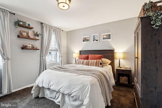 2326 E Boston St, Philadelphia, PA 19125 - bedroom with dark colored carpet and baseboards