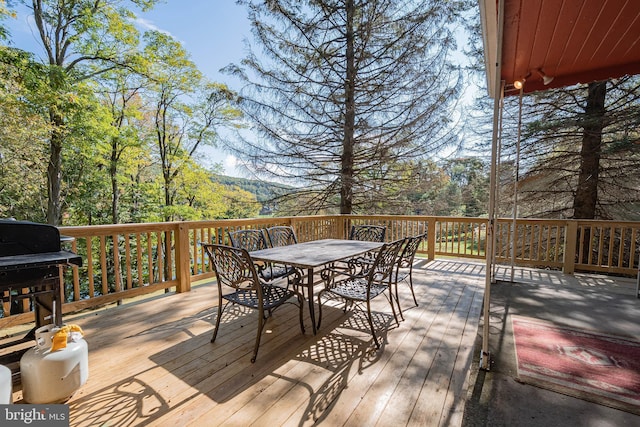1417 Marsh Hill Rd, Mc Henry, MD 21541 - deck featuring outdoor dining space