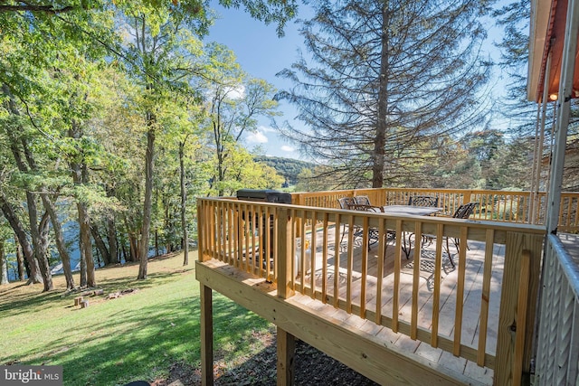 1417 Marsh Hill Rd, Mc Henry, MD 21541 - deck featuring a yard