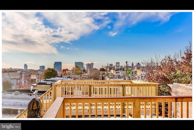 2714 Fait Ave, Baltimore, MD 21224 - wooden terrace featuring a view of city