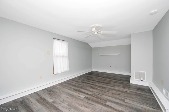 13 Briarcliff Rd, Marlton, NJ 08053 - empty room featuring a ceiling fan, dark wood-style floors, and baseboards