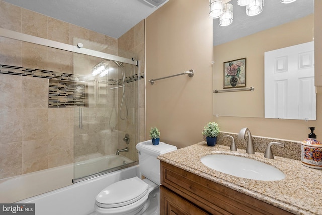 17220 Larosa Dr, Rockville, MD 20855 - bathroom with toilet, vanity, and combined bath / shower with glass door