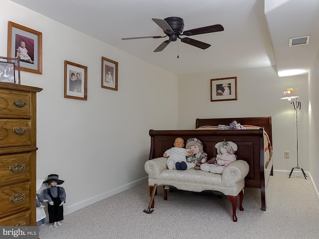6165 Hawthorne Rd, La Plata, MD 20646 - bedroom featuring carpet flooring, baseboards, and a ceiling fan