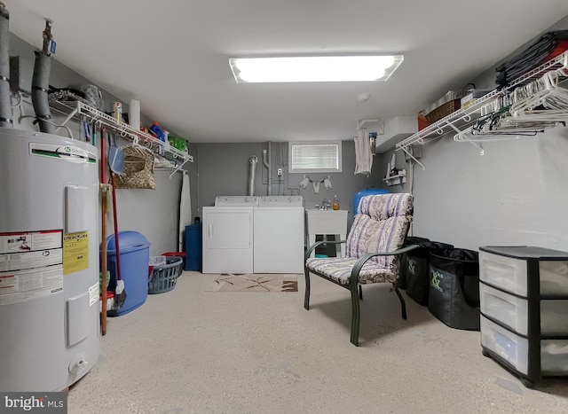 6165 Hawthorne Rd, La Plata, MD 20646 - finished below grade area featuring electric water heater, washer and dryer, and a sink