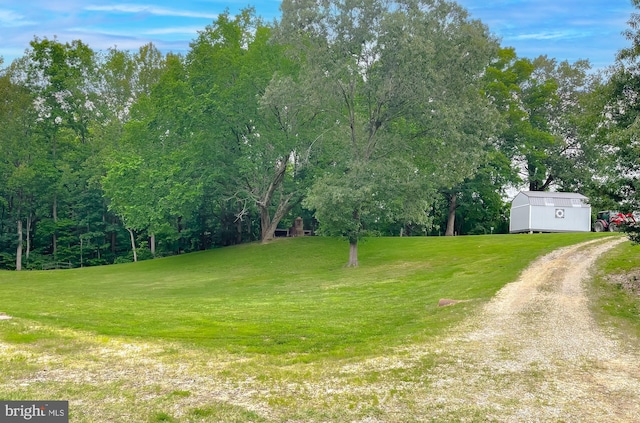 6165 Hawthorne Rd, La Plata, MD 20646 - view of green lawn featuring an outbuilding