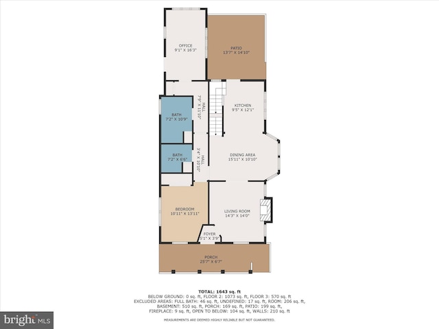 5804 Woodcrest Ave, Baltimore, MD 21215 - room layout