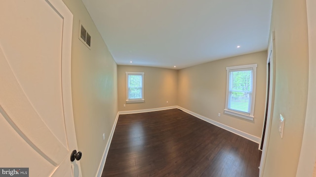 3204 Aquia Dr, Stafford, VA 22554 - spare room with plenty of natural light, dark wood-style floors, baseboards, and recessed lighting