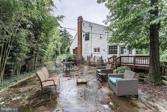 5632 Glenwood Dr, Alexandria, VA 22310 - view of patio / terrace featuring a deck