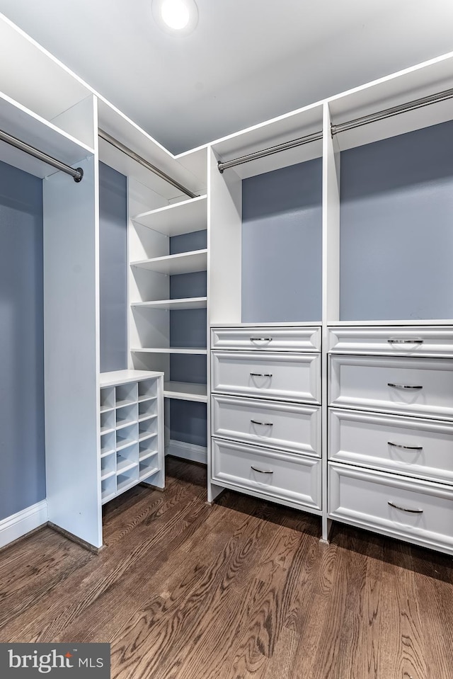 5632 Glenwood Dr, Alexandria, VA 22310 - walk in closet featuring dark wood finished floors