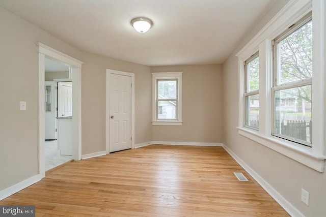2222 Spruce St, Ewing, NJ 08638 - spare room featuring light wood-type flooring and baseboards