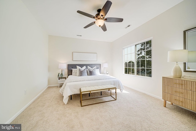 1812 N Culpeper St, Arlington, VA 22207 - carpeted bedroom featuring baseboards and ceiling fan