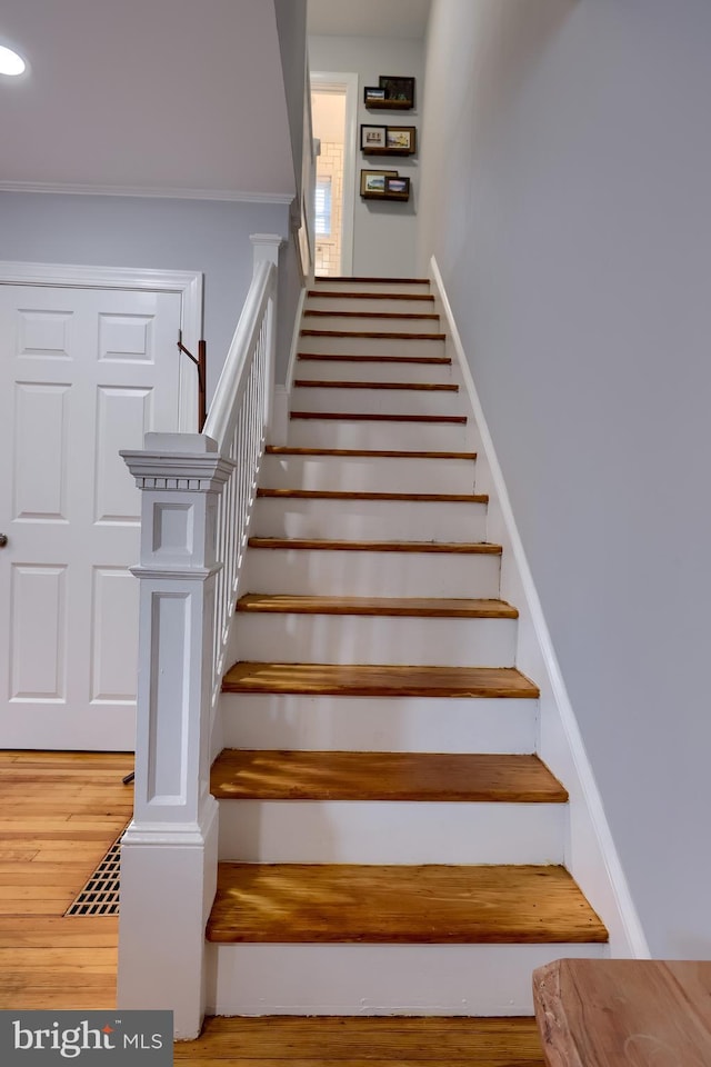 616 New Holland Ave, Lancaster, PA 17602 - staircase with wood finished floors