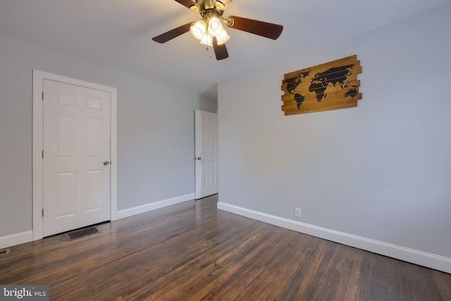 616 New Holland Ave, Lancaster, PA 17602 - unfurnished room featuring a ceiling fan and dark wood-style floors