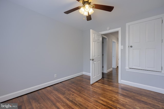 616 New Holland Ave, Lancaster, PA 17602 - unfurnished bedroom with wood finished floors and a ceiling fan