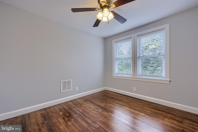 616 New Holland Ave, Lancaster, PA 17602 - unfurnished room featuring dark wood-style floors and a ceiling fan
