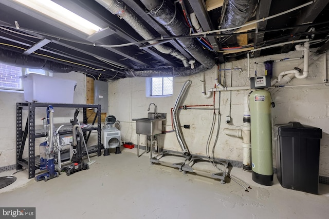 616 New Holland Ave, Lancaster, PA 17602 - workout area featuring electric panel and a sink