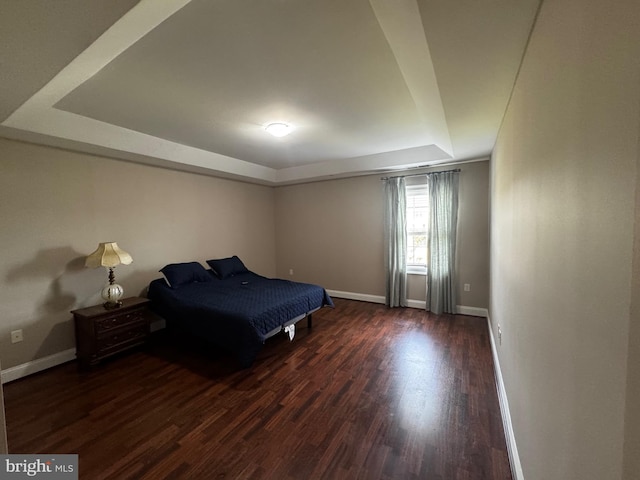 6301 Edsall Rd Unit 224, Alexandria, VA 22312 - bedroom with a raised ceiling and wood finished floors
