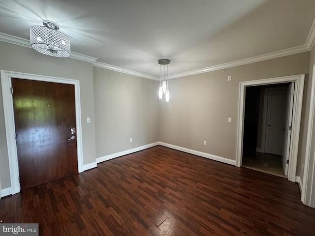 6301 Edsall Rd Unit 224, Alexandria, VA 22312 - foyer with wood finished floors, a chandelier, and ornamental molding