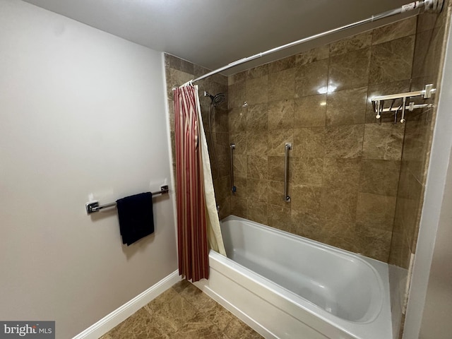 6301 Edsall Rd Unit 224, Alexandria, VA 22312 - full bath with shower / bath combination with curtain and baseboards