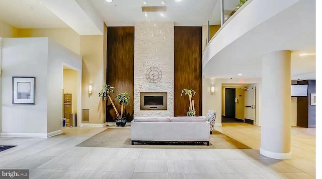 6301 Edsall Rd Unit 224, Alexandria, VA 22312 - lobby with a high ceiling and recessed lighting